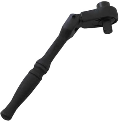 Chiave a cricchetto 2 in 1 con testa regolabile tascabile, design regolabile, include 6 punte a bussola adatte per varie attività, strumento rotante multifunzionale