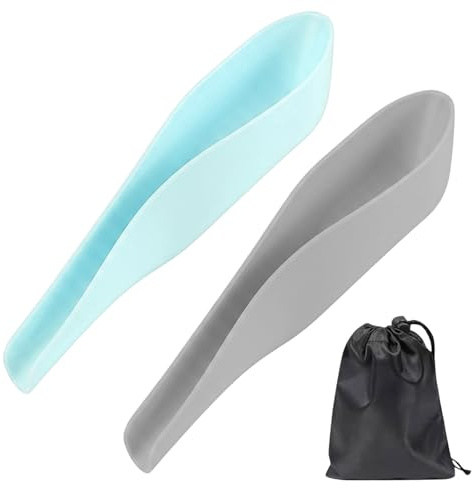 Pack de 2 Orinal Femenino Portátil con Bolsa de Almacenamiento, Urinario Femenino, Urinario Portatil Mujer, Embudo para Orinar de Pie Mujer Reutilizable para Viajes, Camping, Senderismo y Festivales