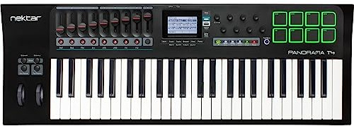 Nektar Panorama T4 USB MIDI Keyboard Controller with Nektar DAW Integration and Nektarine PlugIn Instrument Control