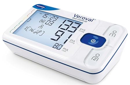 Veroval duo control Tensiomètre de Bras : Détecte les arythmies cardiaques - Indicateur de repos - Contrôle positionnement du brassard - Taille L