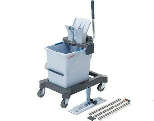 Vileda Kit de nettoyage professionnel Ultraspeed Pro 147182, 25L, Gris, Microfibre