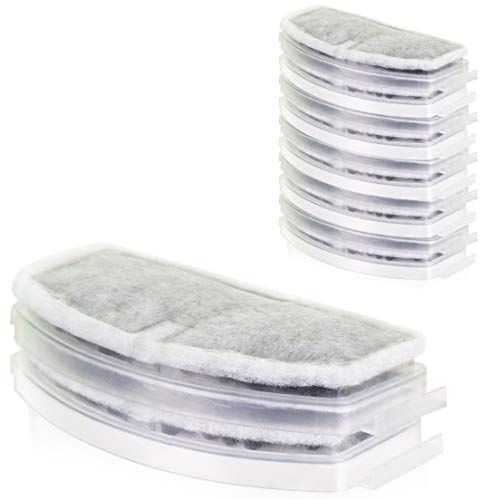 Tatzenglück 12 Pack Replacement Activated Carbon Filter for Pet Water Fountain Also Compatible with Europet Bernina, EBI, Mango and Cascade