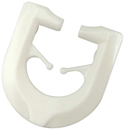 DELFRA 100 T-Gleiter - Gardinenhaken für T-Schienen Farbe: weiß