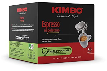 Kimbo Espresso Napoletano - 300 Cialde ESE 44mm con Puro Caffè Torrefatto in Italia