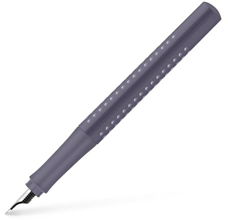 Faber-Castell 140830 - Füller Grip 2010, Federstärke F, dapple gray, 1 Stück