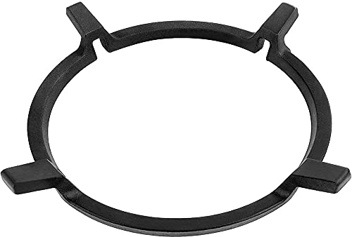 Supporto per Padella Wok, Accessori per Fornelli in Ghisa, Fornello Universale in Ghisa, Rack per Fornelli a Gas, Supporto per Fornello Ghisa Antiscivolo Nero, per Fornelli, Piani Cottura Gas (Nero)