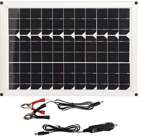 12 V 100 W Solarpanel-Set, Dual-USB-Solar-Autobatterie-Ladegerät, Hocheffizientes Solarpanel-Set für Motorrad, Boot, Marine