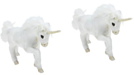 ibasenice 2stücke Plüsch Einhorn Dekoration Einhorn Vielseitig Für Weihnachten Als Für Innendekoration Sicherem Gefertigt