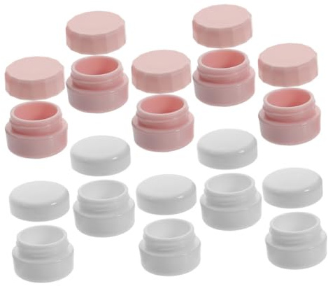 FRCOLOR Pots de Maquillage Rechargeables Capacité 3g Lot de 10 en Plastique Pp Léger avec Couvercle Voyage Produits Cosmétiques