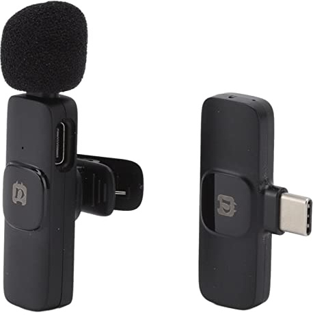 flexman Microphone Cravate sans Fil, Plug and Play, Micro d'Enregistrement de Type C à 360 Degrés pour L'Enregistrement Vidéo de Diffusion, Diffusion en Direct Vlog