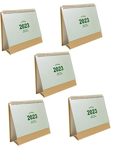 5 x Ornamente, einfacher Kalender 2023, minimalistisch, Heimdekoration, Kalender, Buch, chinesisches Sternzeichen, Dekoration, Löschpapier, vertikale Theke, Dekoration, Büro, verdrahtet, Wochenplaner,