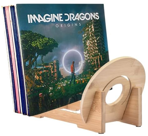 Qutalmi Album-Ausstellungsstand | Tragbarer Plattenständer im Geschlitzten Design | Tragbarer Plattenständer hilft Ihnen beim Sortieren von Schallplatten, Zeitschriften, Büchern, Ordnern, E-Mails und