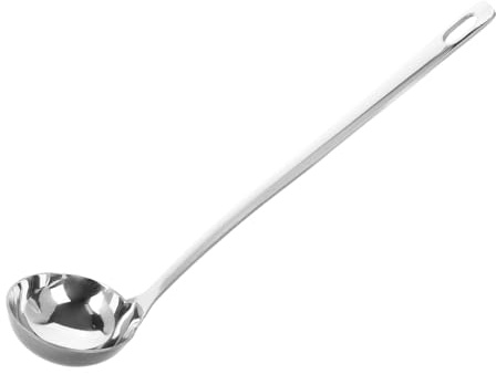 Garneck Louche À Soupe En Acier Inoxydable Cuillère À Soupe Ustensile De Cuisine Pour Louche À Eau En Métal Cuillère Multi-usage Pour Marmite