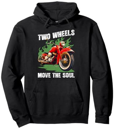 Two Wheels Move The Soul Motorbike Chopper Pullover Hoodie