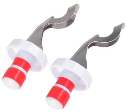 OFFSCH 2stücke Flaschenverschluss Aus Silikon Wiederverwendbar Für Wein Und Getränke Mit Hebelmechanismus Luftdicht Geeignet Für Flaschentypen