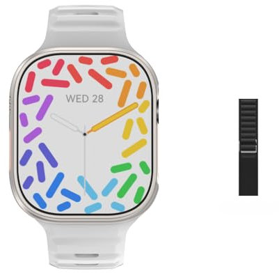 XINDADA DT Ultra 3 Montre intelligente avec écran Amoled 4 Go lecteur MP3 MP4 Bluetooth partage réseau APP Store ChatGPT Smart AI Watch Homme Sport Watch (gris)