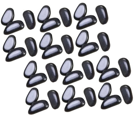 BEBEMOKO Piedras Naturales Negras Decorativas Para Acuarios y Jardinería Exterior Guijarros Pulidos Para Peceras y Decoración De Macetas Para Paisajismo y Ornamentos