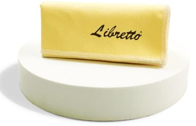 Libretto Silver Polishing Cloth for Flute, 30×30 cm, Ultra-Soft Microfiber, Anti-Tarnish Cleaning Cloth for Silver-Plated Instruments