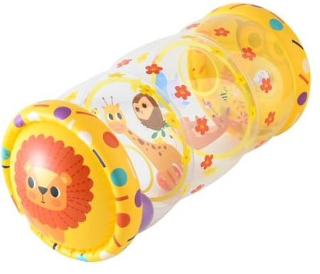 pistro Krabbelrolle Baby Spielzeug aufblasbar PVC Bauchzeitrolle motorische Fähigkeiten Entwicklung 6-12 Monate