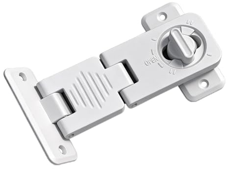 Ugnslås Säkerhetsspärr - Barnsäkert Apparatlåssystem 10x5x3cm, Kylskåps Säkerhetsklämma 35g | Rättvinklad design Säker åtkomstbegränsningsmekanism Hemskyddslösning Fleranvändningsskåp Ref