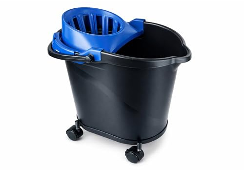 Pamex - Cubo 15l One Intrasecchio con Escurridor y Ruedas - 12 Unidades (Azul)