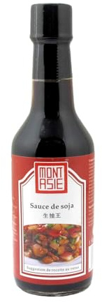MONT ASIE - Sauce de Soja - Recette Authentique Chinoise · Parfaite pour les Woks et les Marinades · Idéale pour Assaisonner les Plats Asiatiques - Le Flacon de 150ml - Le Lot De 4