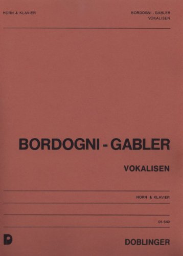 Doblinger Musikverlag „Vokalisen“ Stücke für Horn in F und Klavier von Marco Bordogni