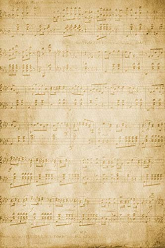 Notizbuch: Musik, Noten, Notenpapier | Softcover | 120 Seiten | kariert | Notebook | Tagebuch | Scrapbooking | Geschenkidee