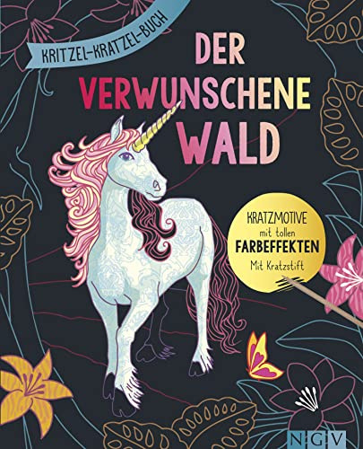 Der verwunschene Wald - Kritzel-Kratzel-Buch mit Bambus-Stick: Zauberhafte Kratzmotive mit tollen Farbeffekten für Kinder ab 7 Jahren