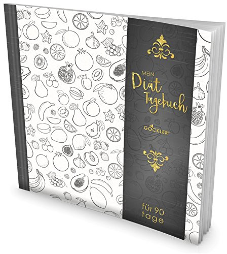 GOCKLER® Diät-Tagebuch: Das 90 Tage Abnehmtagebuch zum Ausfüllen • Professionell gestaltet, Softcover mit glänzendem Finish • Motiv „Früchte“ • Ein Ernährungstagebuch zum Abnehmen
