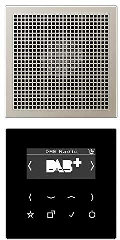 Jung DABES1 Smart Radio Dab+ Set Mono, Aluminium-Schwarz