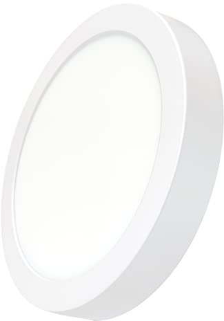 LED ATOMANT Plafon LED Redondo Superficie 210mm, 20W, Color Blanco Calido (3000K), 1800 Lumenes, Driver Incluido