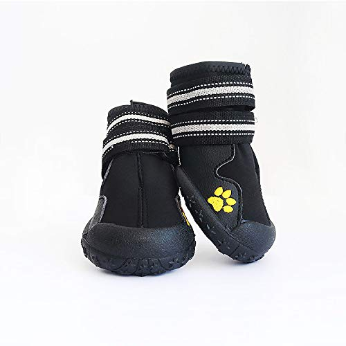 CHYIR Hundeschuhe Hundeschuhe Hundeschuhe Hundeschuhe Hundeschuhe Hundeschuhe Wasserdicht für mittlere und große Hunde Geeignet zum Spazierengehen, Wandern, Klettern (5#)