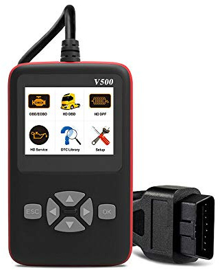Riloer OBD2-Scanner, Auto-Motorsystem-Diagnose-Scan-Tool OBD-II EOBD-Fehlercodeleser für Getriebe-Dashboard-Getriebefahrzeuge