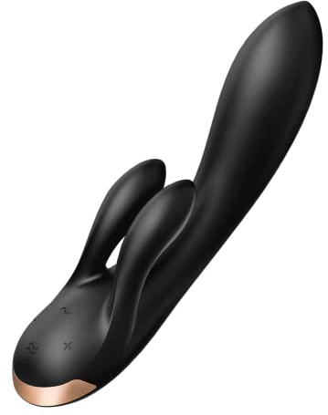 Satisfyer Double Flex Connect App Rabbit-Vibrator | Mit Bluetooth-App | Sex-Spielzeug für Frauen | Wasserdicht (IPX7) | Hochwertiges Silikon | Sex Toys für Damen | Wiederaufladbar | Erotik