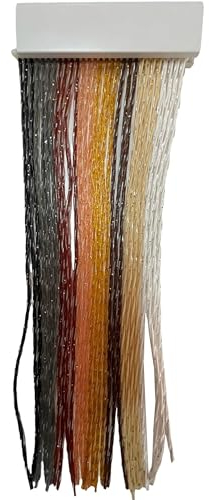 Fliegenvorhang aus PVC - Modell Glitter Fitto - ideal für Außentüren und Fenster (L.120 cm x H.220 cm, Grau)