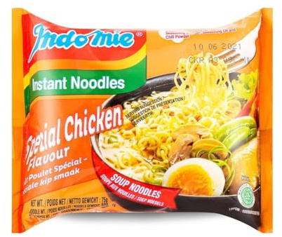 Fideos especiales Indomie sabor pollo, 75 g (paquete de 40) – (el embalaje puede variar)