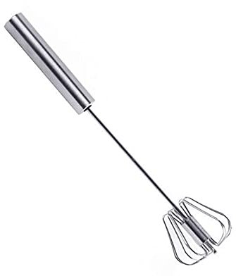 ddq Wisk Whisk Frullino for le uova manuale in acciaio inossidabile Miscela di latte Utensili da cucina Frullino for le uova semiautomatico Caffè Latte Miscelatore manuale manuale Agitatore ( Size : S