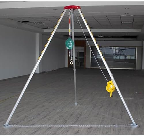 Trépied de Sauvetage Trépied De Levage Pour Le Levage Et Le Sauvetage, Trépieds Amovibles À Hauteur Réglable Pour Le Levage D'égouts En Milieu Confiné Pour Puits De Canalisation Souterrain ( Size : 18