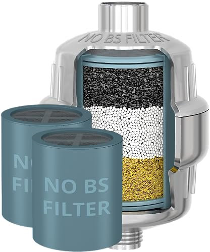 WeAQUA Premium Heavy Duty Shower Filter with Extra Cartridge – Advanced 99% Removal System for Hard Water, Chlorine, Fluoride & Heavy Metals – Universal Fit Shower Head Filter