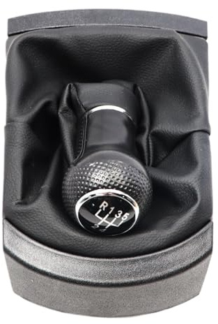YananAC Pomo de cambio de 5 velocidades, pomo de cambio negro, compatible con Ibiza 2002–2010, palanca de cambios Seat Ibiza 6L