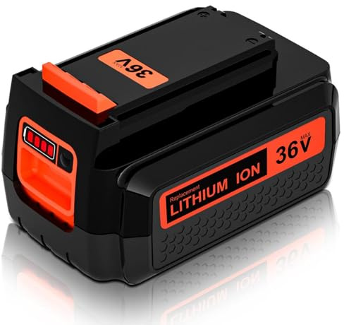 Dosctt 2500mAh Ersatzakku für Black Decker 36V Akku LBX2040 LBX36 BL2536-XJ BL20362-XJ BL20362 BL2536 LBXR36 LBX1540 LBX2540 mit LED-Anzeige
