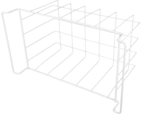 SMASOLO Panier de Rangement pour Réfrigérateur en Fer Blanc, Panier à Armature Métallique Respirant et Résistant à L'humidité Design Superposé et Capacité Suspendue Cuisine