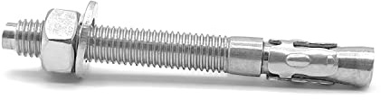 NOLDAR | Anclaje macho de expansión para cargas altas en acero inoxidable A2. Con tuerca y arandela premontadas. M12 x 120 para broca Ø12. Para hormigón. (8 uds)