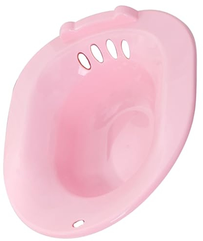 Anneome Postpartales Sitzbad Toilette Becken mit Überlauf Rutschfestes Glattes Design für Schwangere und Ältere Personen Sanfte und Heilungsförderung für Intimbereich