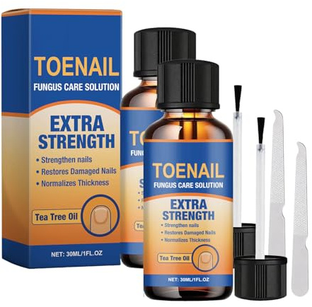 Toenail Fungus Treatment Extra Strength,Nail Fungus Treatment Toenail and Fingernails Fungus Nail Treatment Liquid with Natural Extract Ingredients Extra Strong,Nail Repair Damaged Discolored (2)
