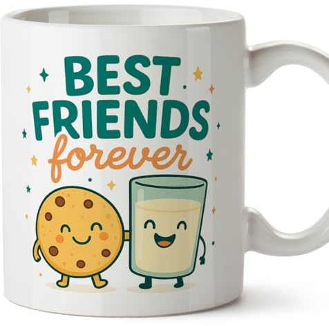 Mugffins mug amitié avec texte best friends forever en Anglais 330 ml 11 oz | Cadeau original copine | BFF v1