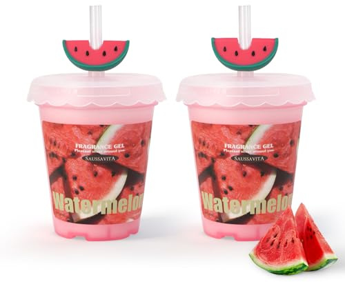 2 Pack Watermelon Scent Solid Gel Air Fresheners