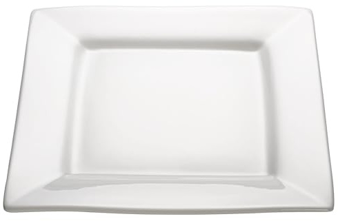 Maxwell & Williams AA0923 Platte eckig mit breitem Rand – 30 x 30 cm – Porzellan Weiß glatt – Square – in Geschenkbox