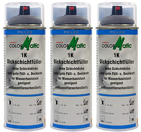 COLORMATIC 3x 400ml 1K Dickschichtfüller